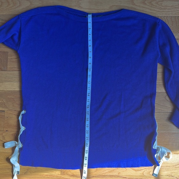 Lauren Ralph Lauren Boat Neck Cobalt Oversize Sweater - Picture 5 of 8